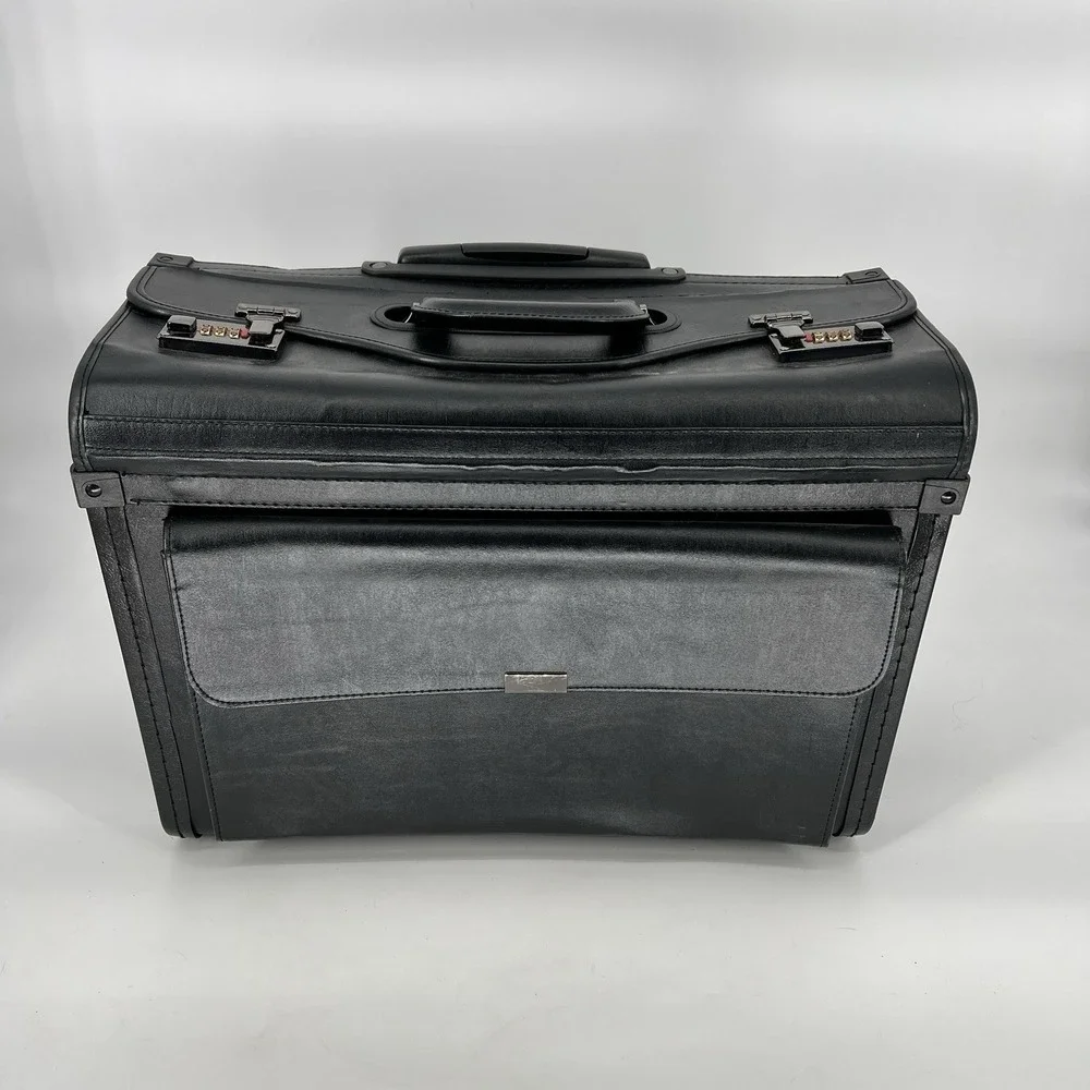 Alpine Swiss 19 Wheeled Briefcase Rolling Case Sales Sample Pilot Lawyer Attache